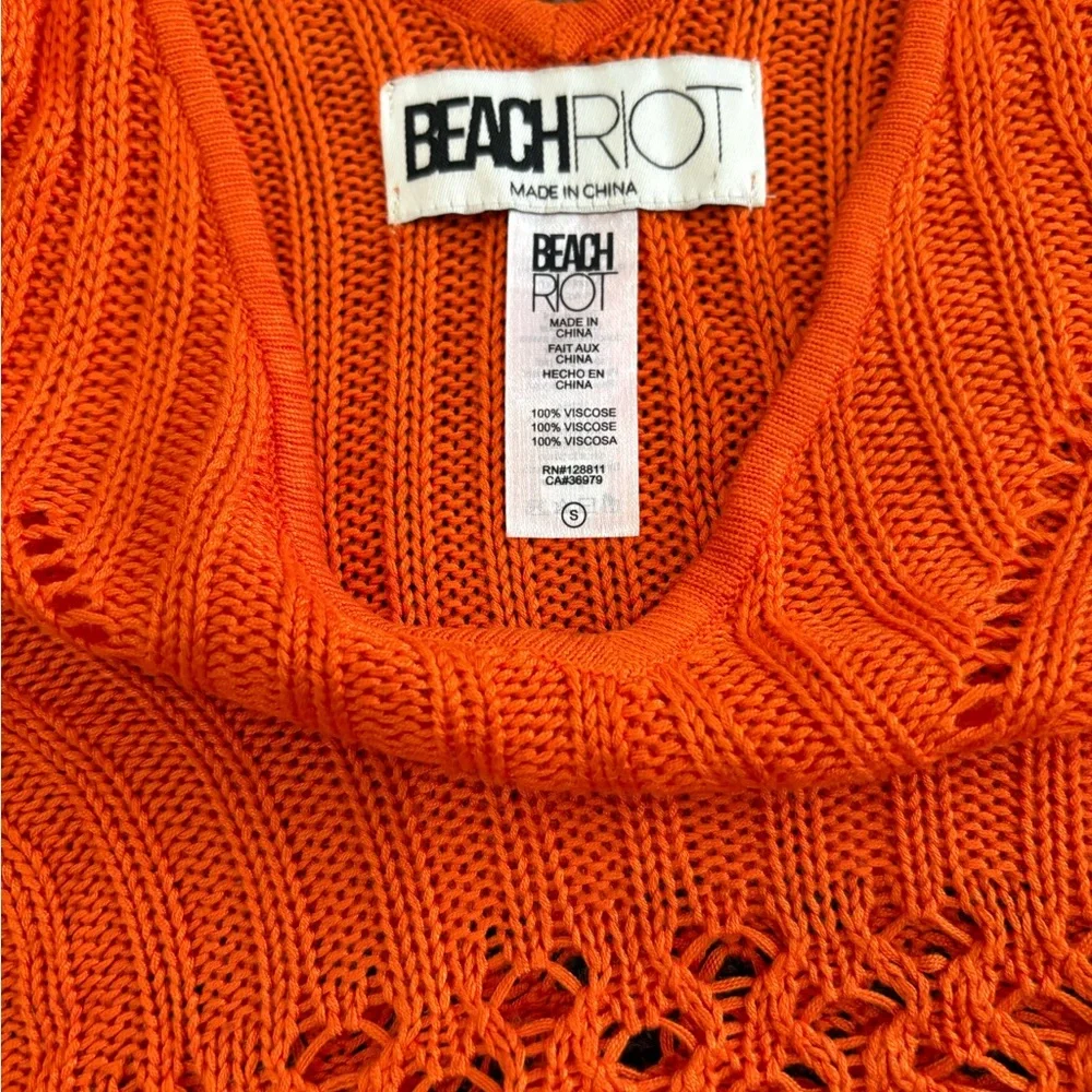 Chic Beach Riot Orange Haze Knit Set - Picture 8 of 8